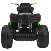 Quad ATV na akumulator dla dzieci Czarno-zielony + Koła EVA + Radio MP3 + LED + Wolny Start